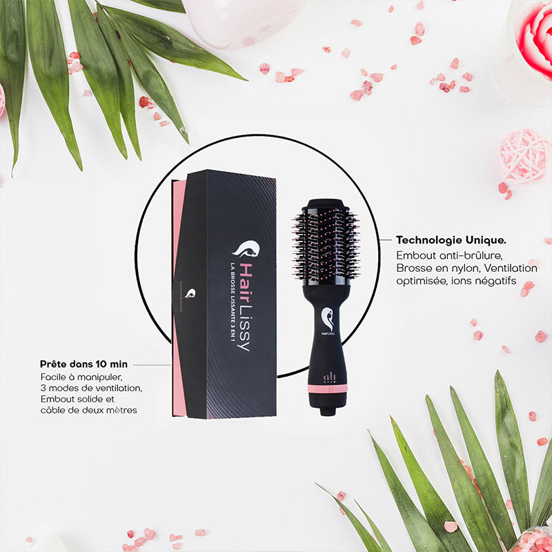 La Brosse Lissante Ionique Professionnelle 3 en 1 HairLissy®