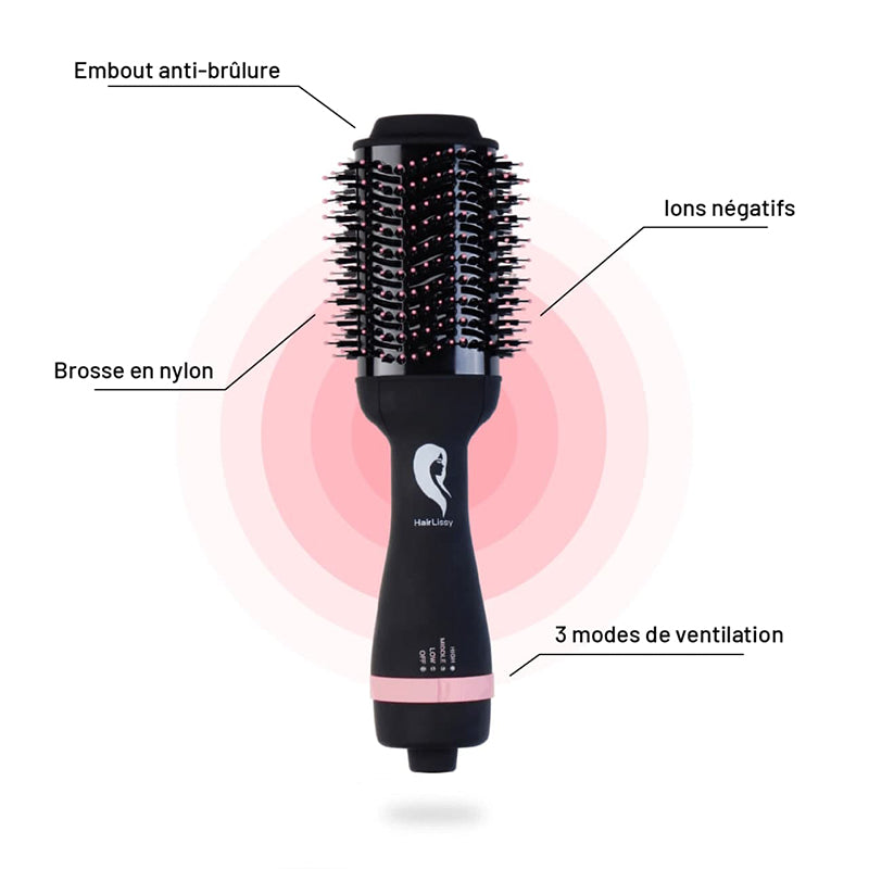 La Brosse Lissante Ionique Professionnelle 3 en 1 HairLissy®